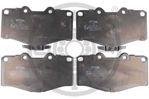 Brake Pad Set, disc brake OPTIMAL BP-09700
