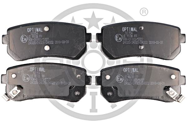 Brake Pad Set, disc brake OPTIMAL BP-12354