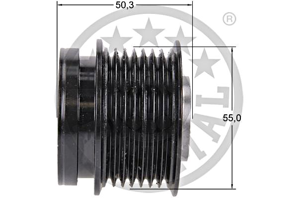 Alternator Freewheel Clutch OPTIMAL F5-5001 3