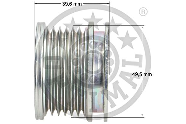 Alternator Freewheel Clutch OPTIMAL F5-1085 3