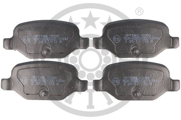 Brake Pad Set, disc brake OPTIMAL 10390