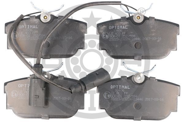 Brake Pad Set, disc brake OPTIMAL 10486