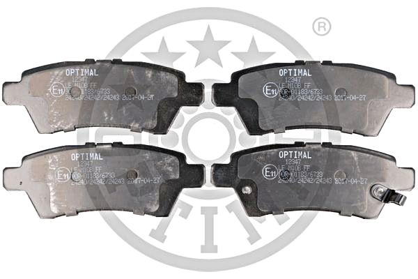 Brake Pad Set, disc brake OPTIMAL BP-12347
