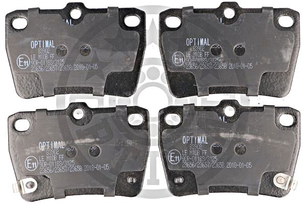 Brake Pad Set, disc brake OPTIMAL BP-83902