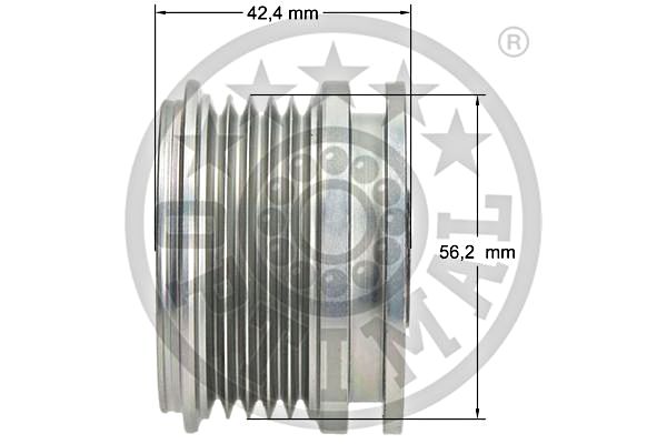 Alternator Freewheel Clutch OPTIMAL F5-1010 3