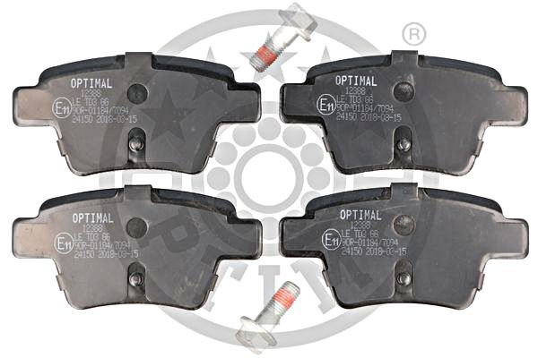 Brake Pad Set, disc brake OPTIMAL BP-12388