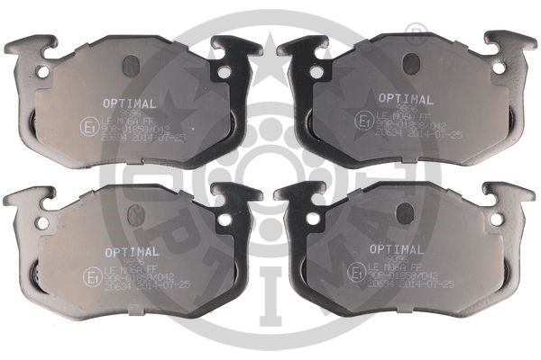 Brake Pad Set, disc brake OPTIMAL 9896
