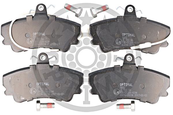 Brake Pad Set, disc brake OPTIMAL BP-09801