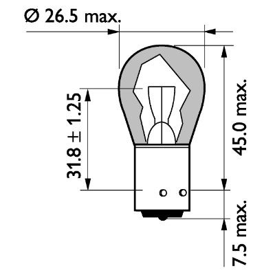 Bulb, direction indicator PHILIPS 13496MLCP 3