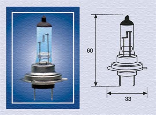 Bulb, spotlight; Bulb, headlight; Bulb, fog light; Bulb MAGNETI MARELLI 002052600000 2