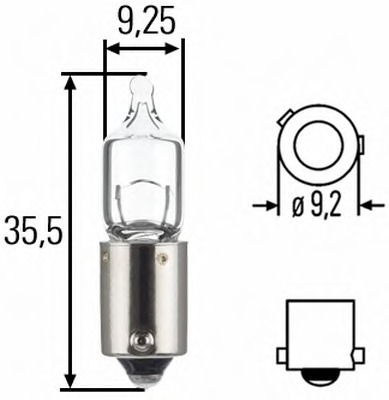 Bulb; Bulb, position-/marker light; Bulb, daytime running light HELLA 8GH007643-171