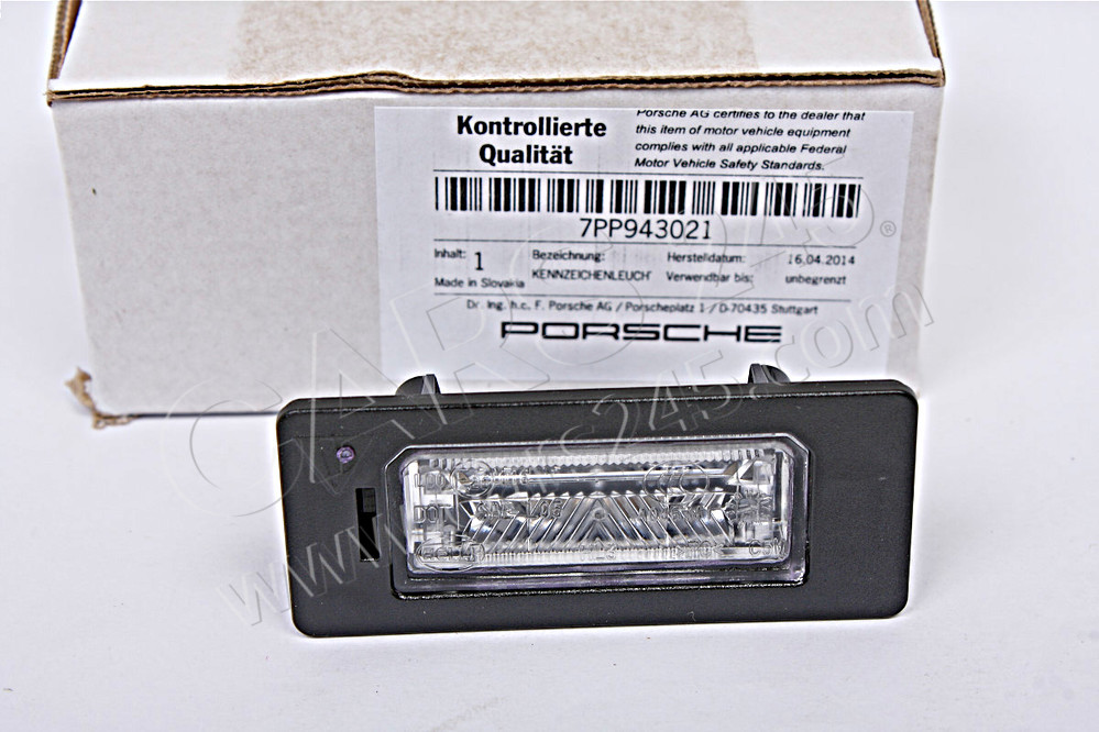 Licence plate light PORSCHE 7PP943021 3
