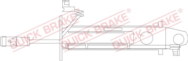 Warning Contact, brake pad wear QUICK BRAKE WS0236A