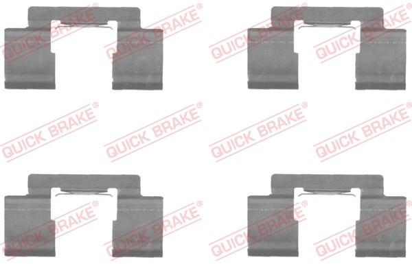 Accessory Kit, disc brake pad QUICK BRAKE 1091732