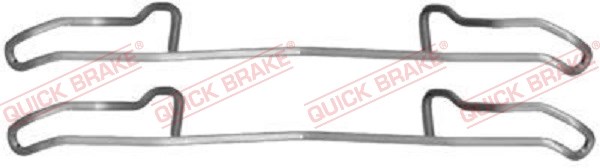 Accessory Kit, disc brake pad QUICK BRAKE 1091100