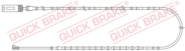 Warning Contact, brake pad wear QUICK BRAKE WS0355A