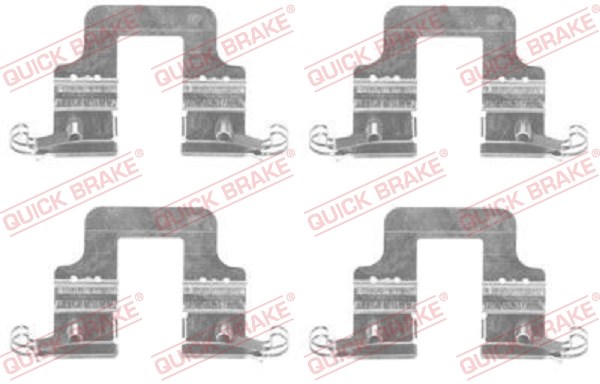 Accessory Kit, disc brake pad QUICK BRAKE 1091766