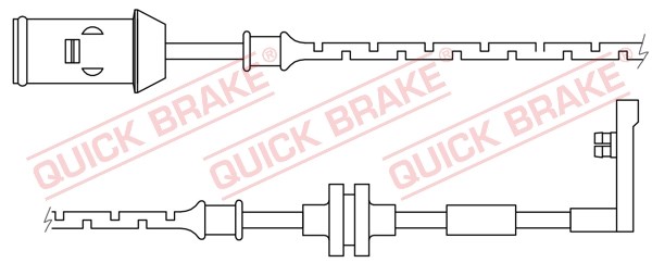 Warning Contact, brake pad wear QUICK BRAKE WS0165A