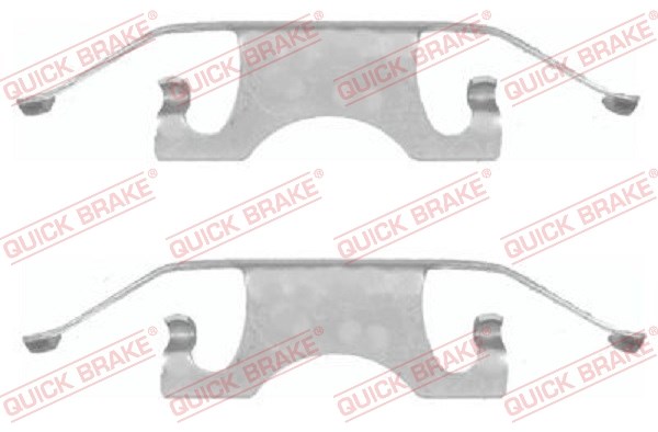 Accessory Kit, disc brake pad QUICK BRAKE 1091640