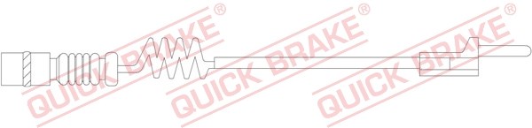 Warning Contact, brake pad wear QUICK BRAKE WS0210A
