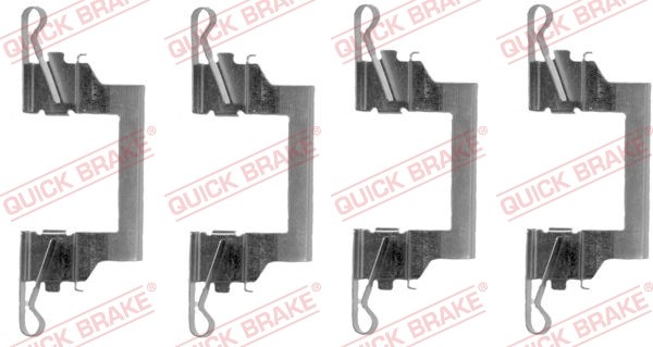 Accessory Kit, disc brake pad QUICK BRAKE 1091614