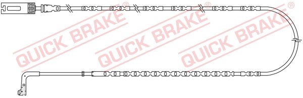 Warning Contact, brake pad wear QUICK BRAKE WS0247A
