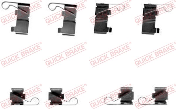 Accessory Kit, disc brake pad QUICK BRAKE 1091699