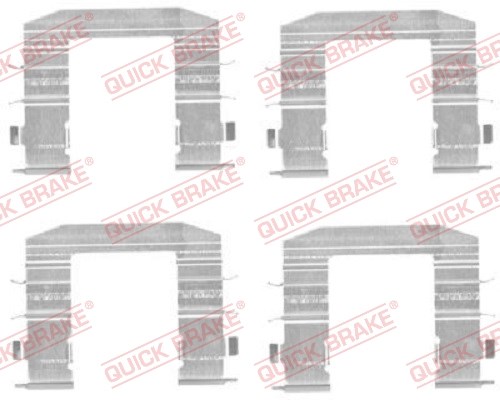 Accessory Kit, disc brake pad QUICK BRAKE 1091708