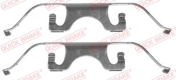 Accessory Kit, disc brake pad QUICK BRAKE 1091224