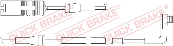Warning Contact, brake pad wear QUICK BRAKE WS0270A