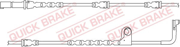 Warning Contact, brake pad wear QUICK BRAKE WS0271A