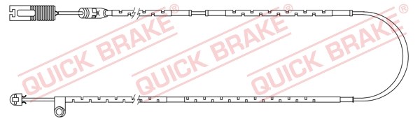 Warning Contact, brake pad wear QUICK BRAKE WS0254A