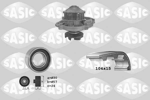 Water Pump & Timing Belt Kit SASIC 3906015