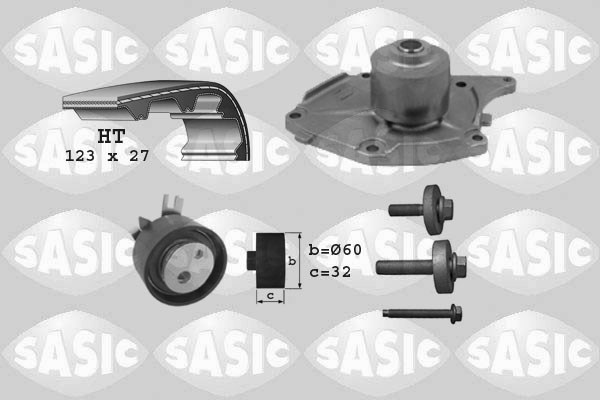 Water Pump & Timing Belt Kit SASIC 3904022