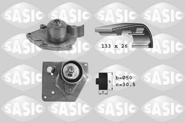 Water Pump & Timing Belt Kit SASIC 3904004