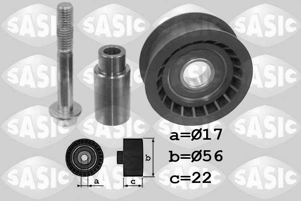 Deflection/Guide Pulley, timing belt SASIC 1706059