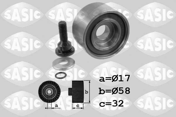 Deflection/Guide Pulley, timing belt SASIC 1706068