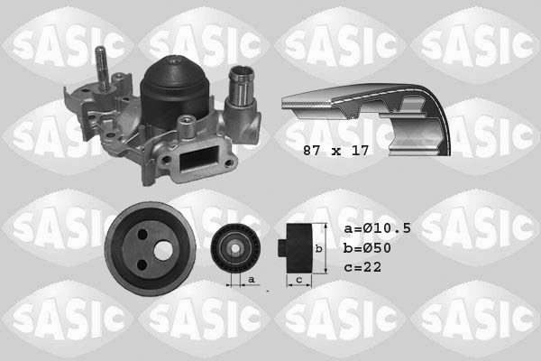 Water Pump & Timing Belt Kit SASIC 3904009