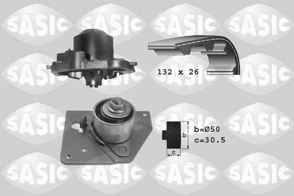 Water Pump & Timing Belt Kit SASIC 3904007