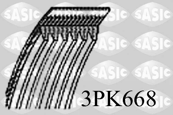 V-Ribbed Belt SASIC 3PK668