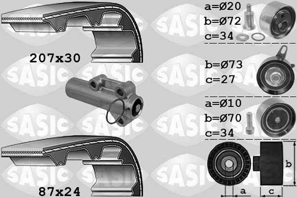 Timing Belt Kit SASIC 1756048
