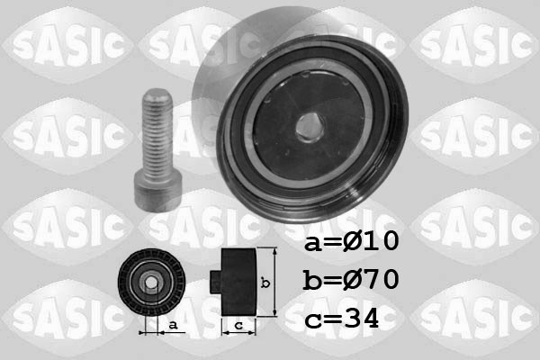 Deflection/Guide Pulley, timing belt SASIC 1706053