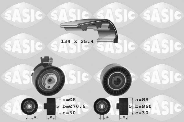 Timing Belt Kit SASIC 1750006