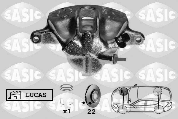 Brake Caliper SASIC SCA4041