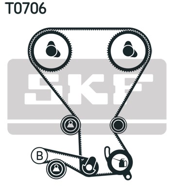 Timing Belt Kit skf VKMA95652 2