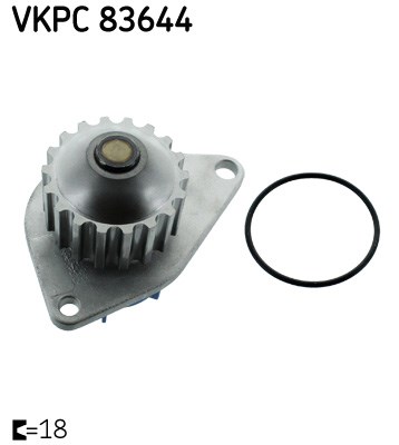 Water Pump, engine cooling skf VKPC83644