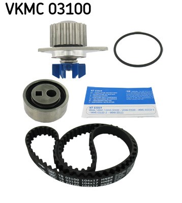 Water Pump & Timing Belt Kit skf VKMC03100