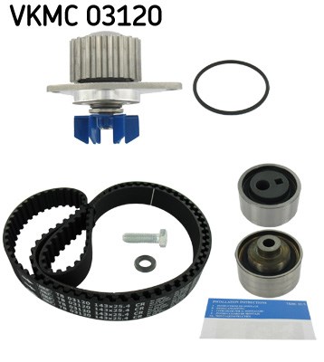 Water Pump & Timing Belt Kit skf VKMC03120