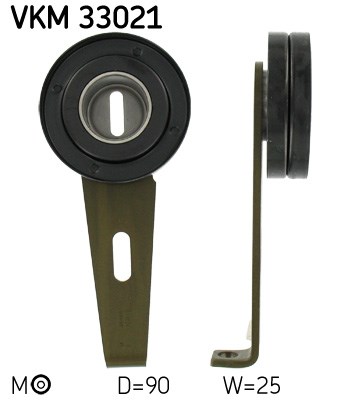 Tensioner Pulley, V-ribbed belt skf VKM33021