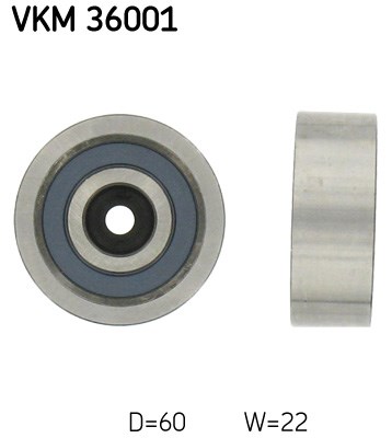 Deflection/Guide Pulley, V-ribbed belt skf VKM36001